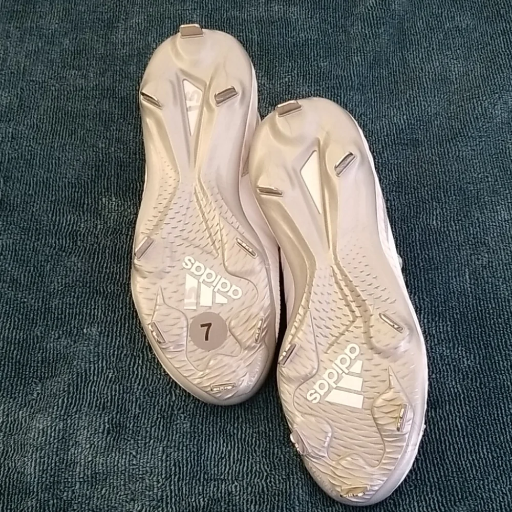 adidas Icon Bounce Softball Cleats White Size 7